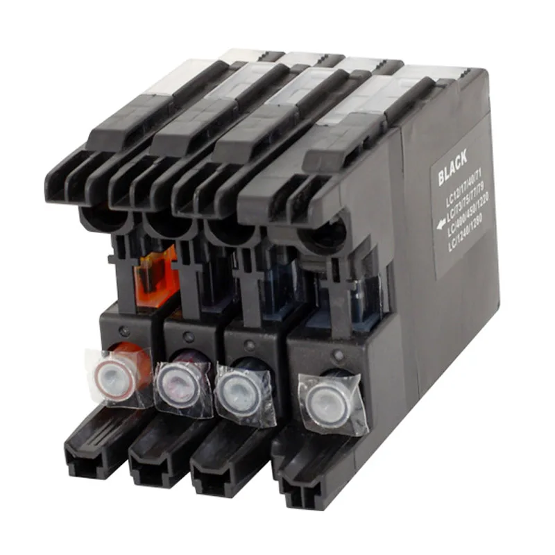 4 шт. совместимых чернильных картриджа для LC1280 принтера Brother J525N J525W J725DW J925N J925DW MFC