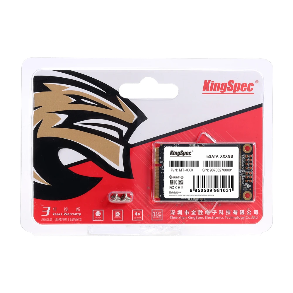Kingspec msata mini внутренний SSD SATA3 MLC 128 Гб ssd жесткий диск SATA III 6 Гбит/с Твердотельный