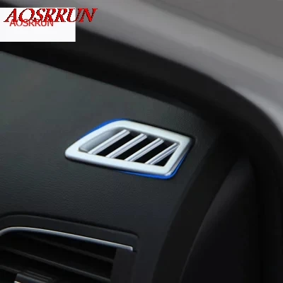 

2PCS car-styling ABS Front Air Condition Vent Outlet Interior Trim car-covers For Renault Koleos 2 2016 2017 car accessories