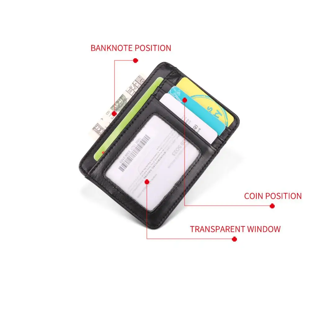 Joyir из натуральной кожи ID держатель для карт унисекс Тонкий RFID кошелек Кредитная карта ID держатель для карт для хранения денег кошелек чехол для Для мужчин Для женщин модная сумка