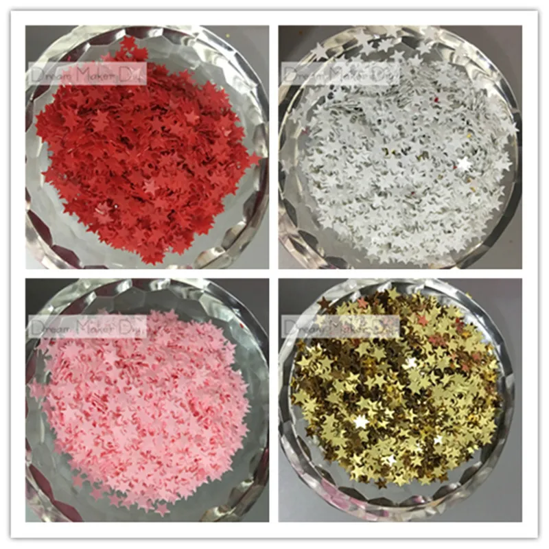 2000 шт 5 мм милое сердце/звезда/Бабочка Форма Сыпучие блёстки с пайетками для