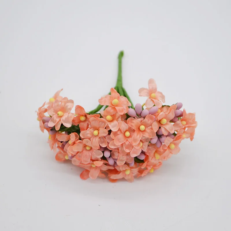 F05 peach 12/36/72 шт. искусственные сливы тычинки поддельные Берри цветы для DIY ручной работы подарок Скрапбукинг венок Свадебная вечеринка украшения дома 8z - Цвет: F05 peach