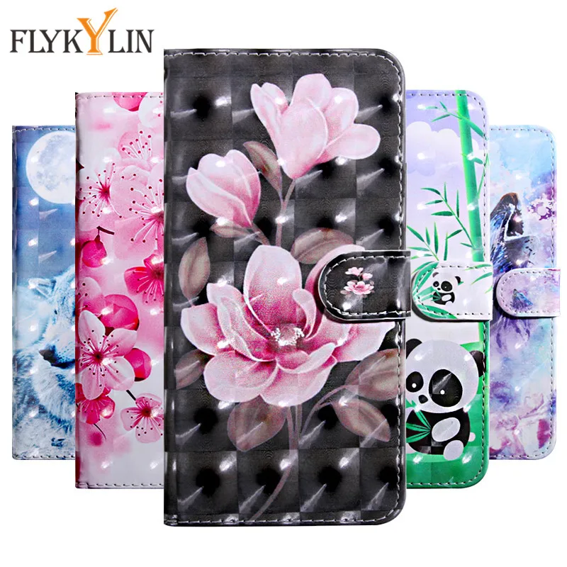 Filp Кожаный чехол для Coque Huawei honor7C AUM L41 5 7 дюймов 3D окрашенный Honor 7C кошелек с
