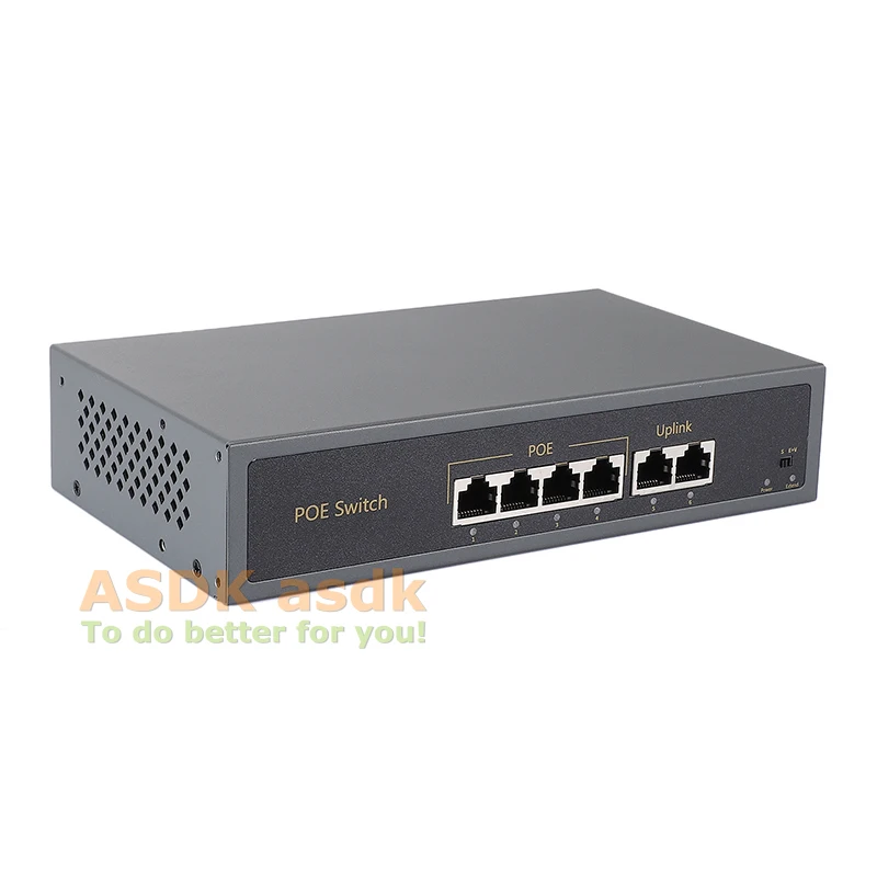 4+ 2 4-портовый 10/100 м коммутатор POE 60 Вт 48 В питание по Ethernet IEEE802.3af для системы ip-камеры сетевой коммутатор