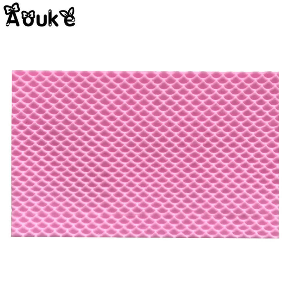 Русалка рыбьей чешуи тиснением помадка силиконовые формы файлы cookie печенье