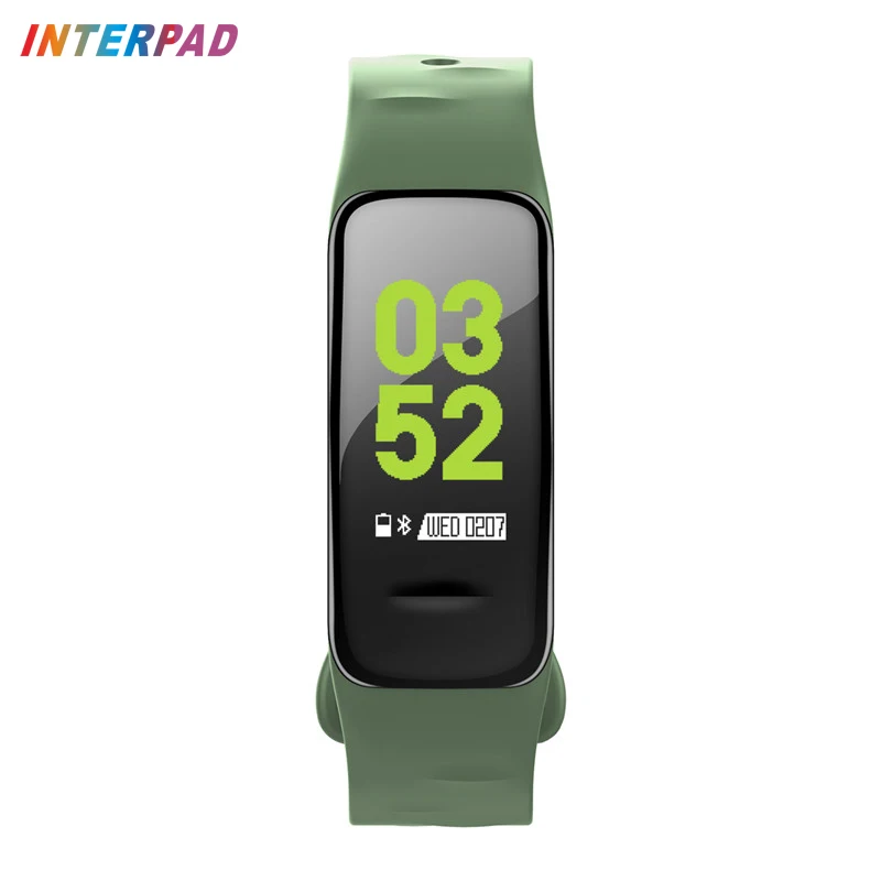 Interpad Bluetooth Смарт Браслет для измерения кровяного давления фитнес трекер умный