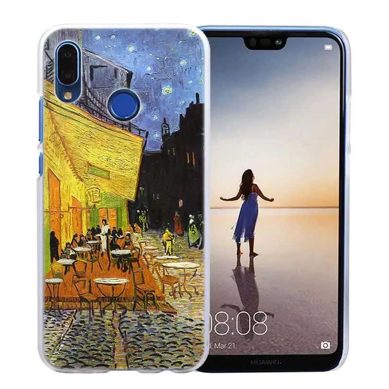 03 Чехол Sky Van Gogh для huawei P20 P Smart Nova 4 3i P30 P10 P9 P8 lite Pro mini Прозрачный жесткий чехол для телефона - Цвет: 03