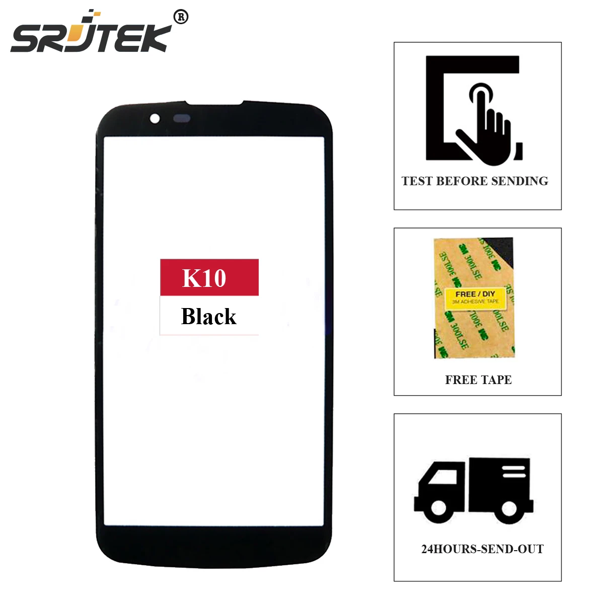 10 шт./лот 5 3 &quotдля LG K10 K410F M2 K430T K420N K430DS K430DSF внешняя стеклянная передняя линза