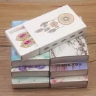 Белыйкрафт удача Ловец снов комплект ювелирных изделий ожерелье упаковка коробка браслеткольцо Дисплей Коробка цветок дизайн серьги коробка