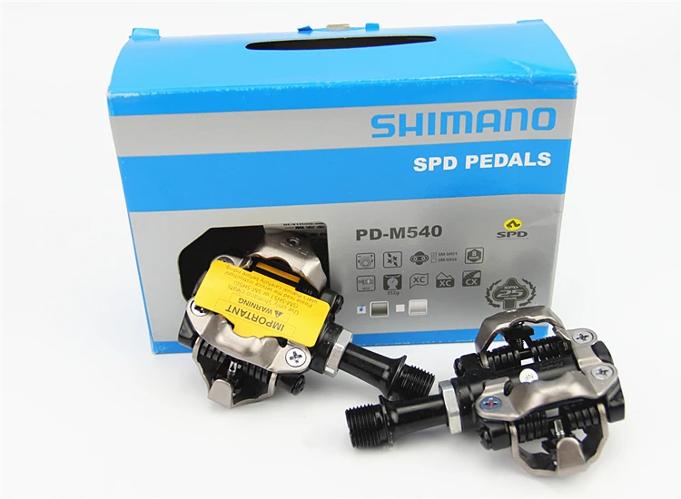 SHIMANO PD-M540 M540 хром-моли и алюминий компактный MTB велосипед Велоспорт самофиксирующиеся педали без клипса SPD SM-SH51 бутсы