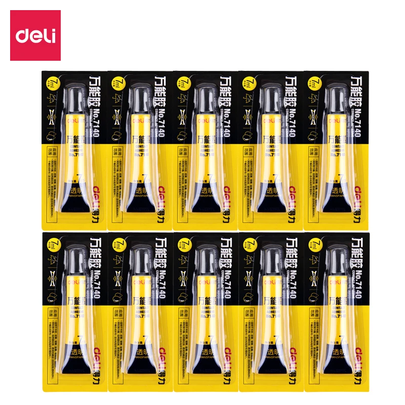Deli 1pcs Liquid Glue for Glass Metal Ceramic Stationery Office Material Contact Adhesive Super all-purpose adhesive | Канцтовары для