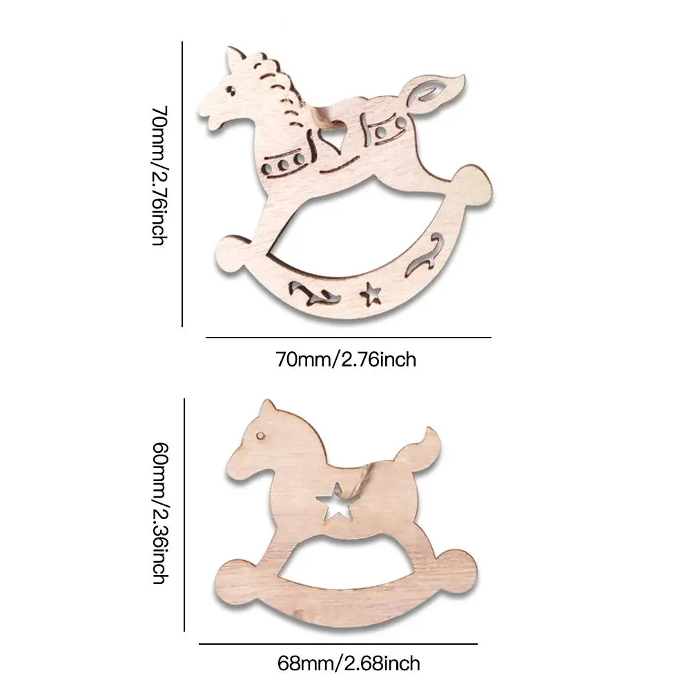 3 шт. Деревянные Подвески в виде лошадей качалок|Кулоны и подвески| |