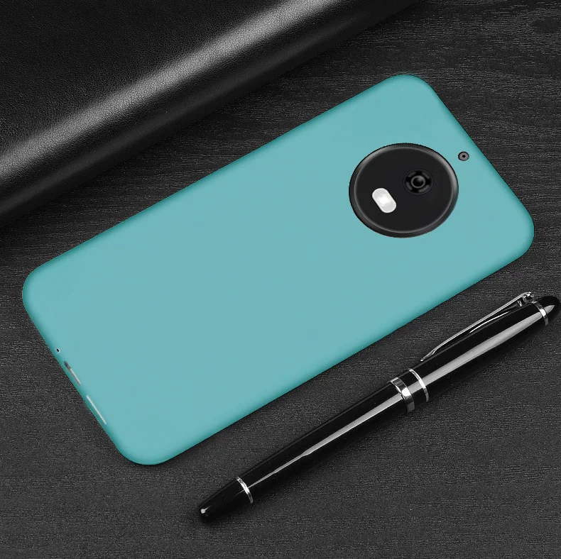 Blue TPU Цвет матовый конфетный, TPU чехол для Moto X4 C Plus E4 евро E5 G3 G4 G5 G5S G6 играть G7 Мощность евро Z2play Z3 играть мягкий чехол для задней крышки - Цвет: Blue TPU