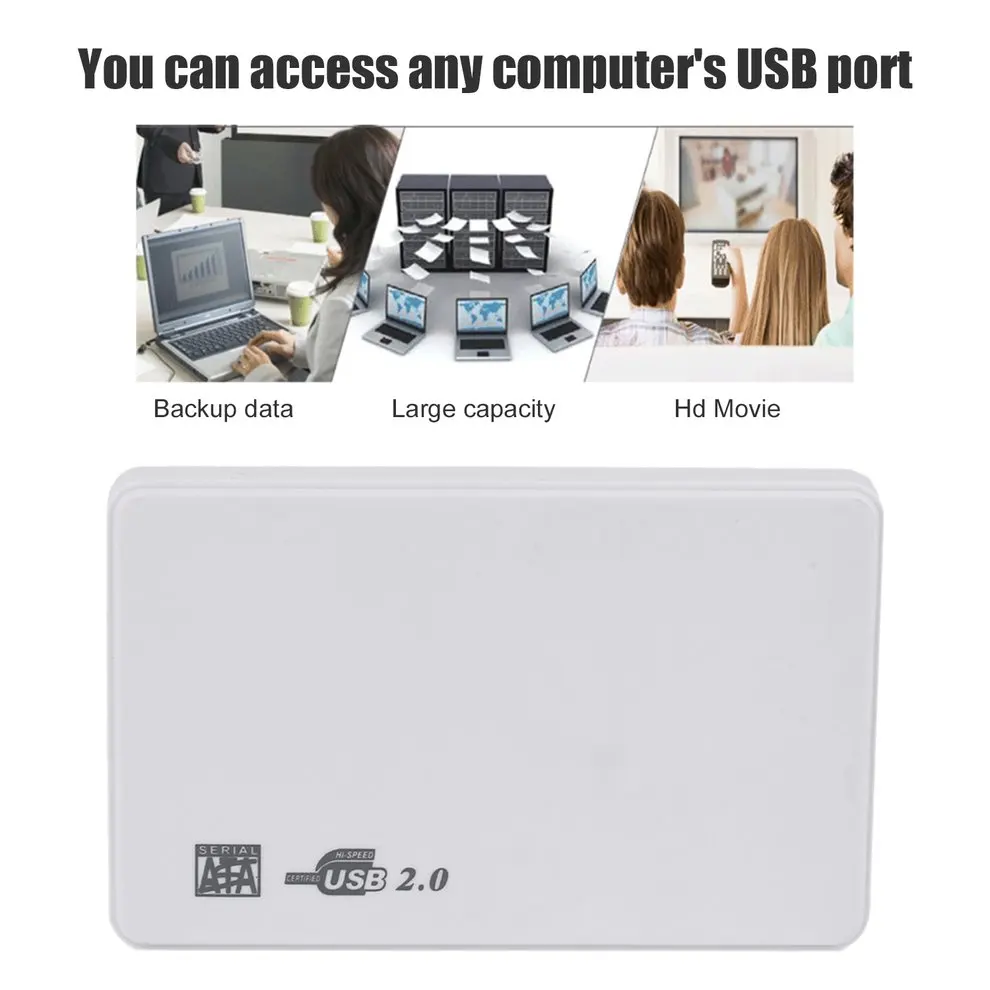2 шт. USB 0 HDD жесткий диск 5 дюймов SATA коробка внешний корпус мобильного диска чехлы