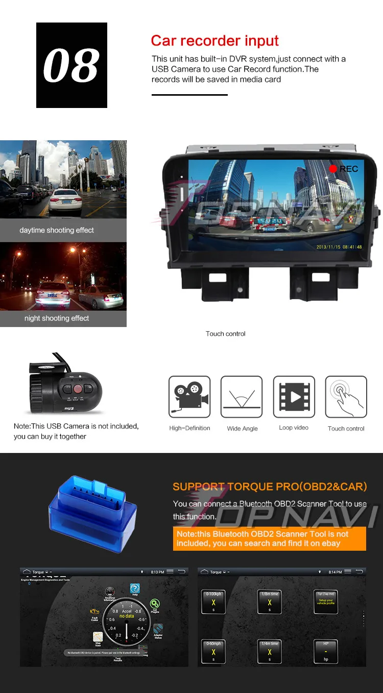 Topnavi 4 ядра Android 6,0 автомобильные ПК DVD плеер Радио для Chevrolet Cruze 2008 2009 2010 2011 стерео gps навигация 2G+ 32 ГБ