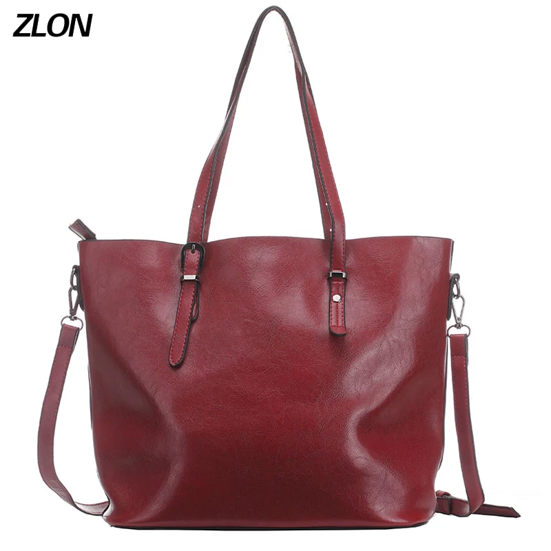 Женская сумка-тоут ZLON повседневная вместительная сумка из мягкой натуральной