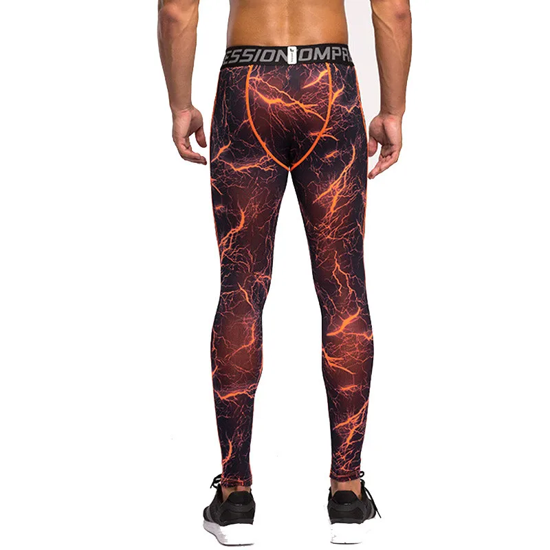 Обтягивающие мужские камуфляжные быстросохнущие Компрессионные спортивные