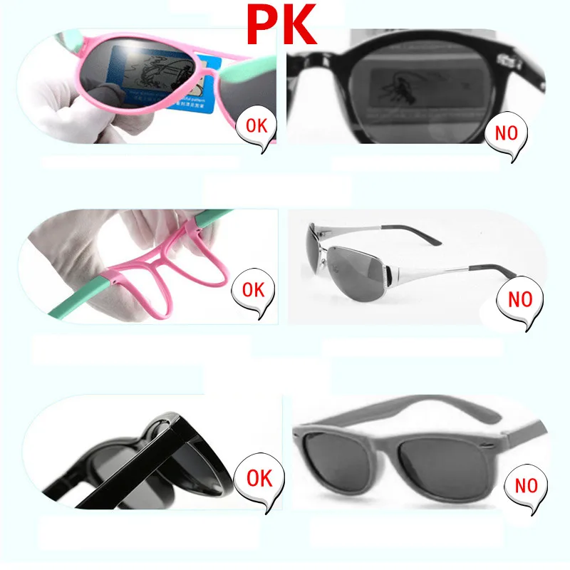 2019 Детские поляризованные солнцезащитные очки с чехлом для мальчиков и девочек