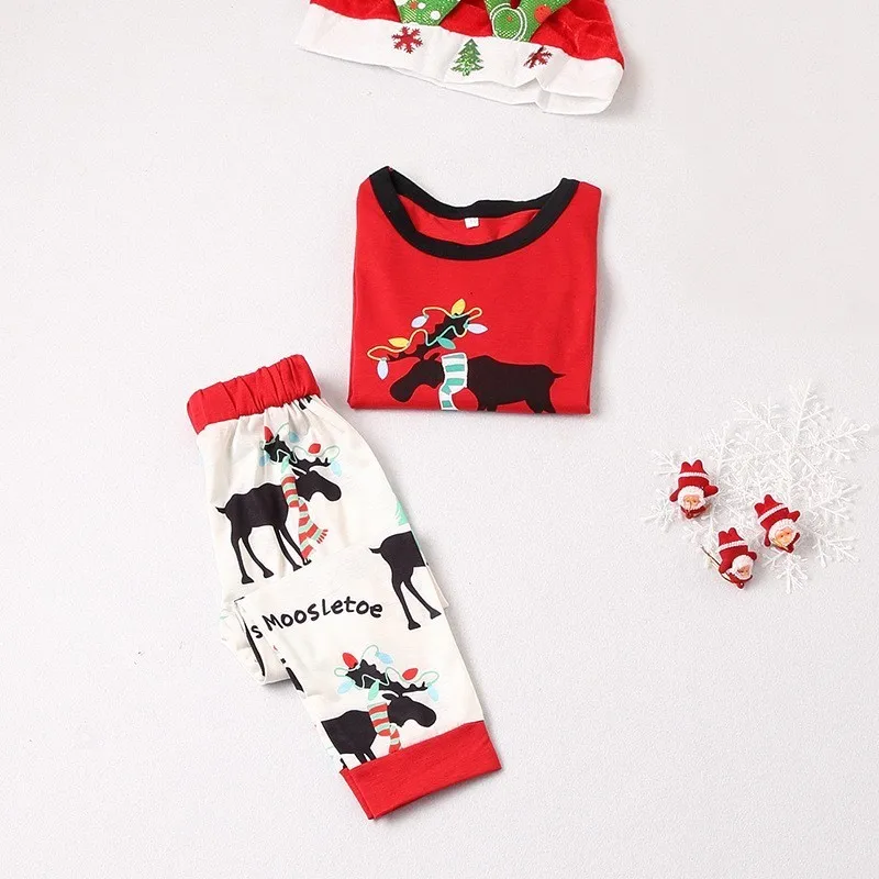 Семейные комплекты 2018 рождественские пижамные подростковые пижамы для мамы папы