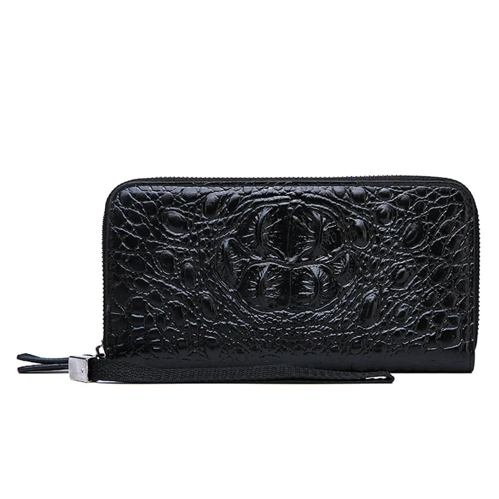 D womens wallet card holder wallet male Women's Bag Unisex Business Wallets Card Bag Purse Clutch Bags Crocodile Print G0626#10 - Цвет: D