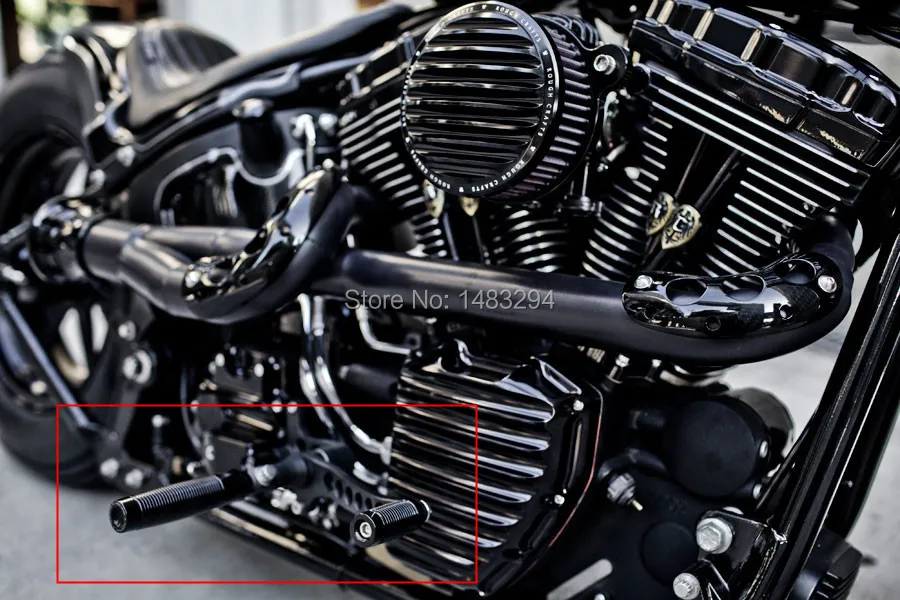 Черный на заказ подножки+ переключатель подходит для Harley Sportster XL1200 883 48 Softail Dyna Roda King