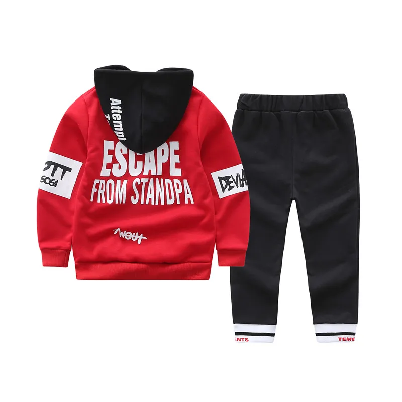 2 шт./комплект детская спортивная одежда с капюшоном и брюки | Детская обувь