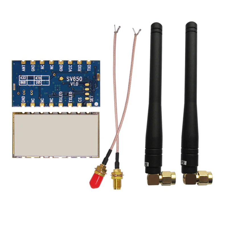 2 шт. SV650-TTL-868 + SW868-WT100 | 500 МВт 27 дБм TTL 868 МГц 3 км большой радиус действия на открытом