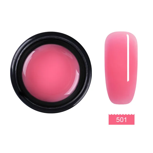 7ml Color 501 UR SUGAR Nail Art Poly Nail Gel Manicure Clear Pink Natural Hard Jelly Builder French Nail Extend Gel Acrylic Building Varnish - Цвет: 7ml Color 501