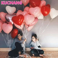 1020pcs red pink white love heart shaped latex balloons wedding helium valentines day gifts birthday party inflatable balloons