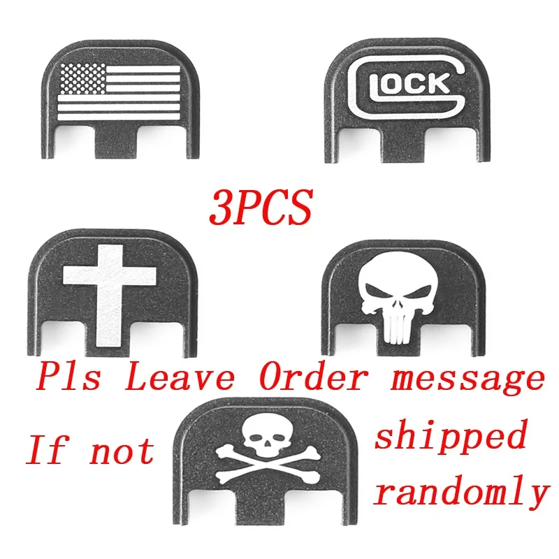 3Pcs Тактическая охотничья Glock сзади слайд накладка для Glock 17 19 20 21 22 23 24 25 26 40 41 Gen 5, за исключением Gen1-4; Прямая поставка; - Цвет: 3Pcs