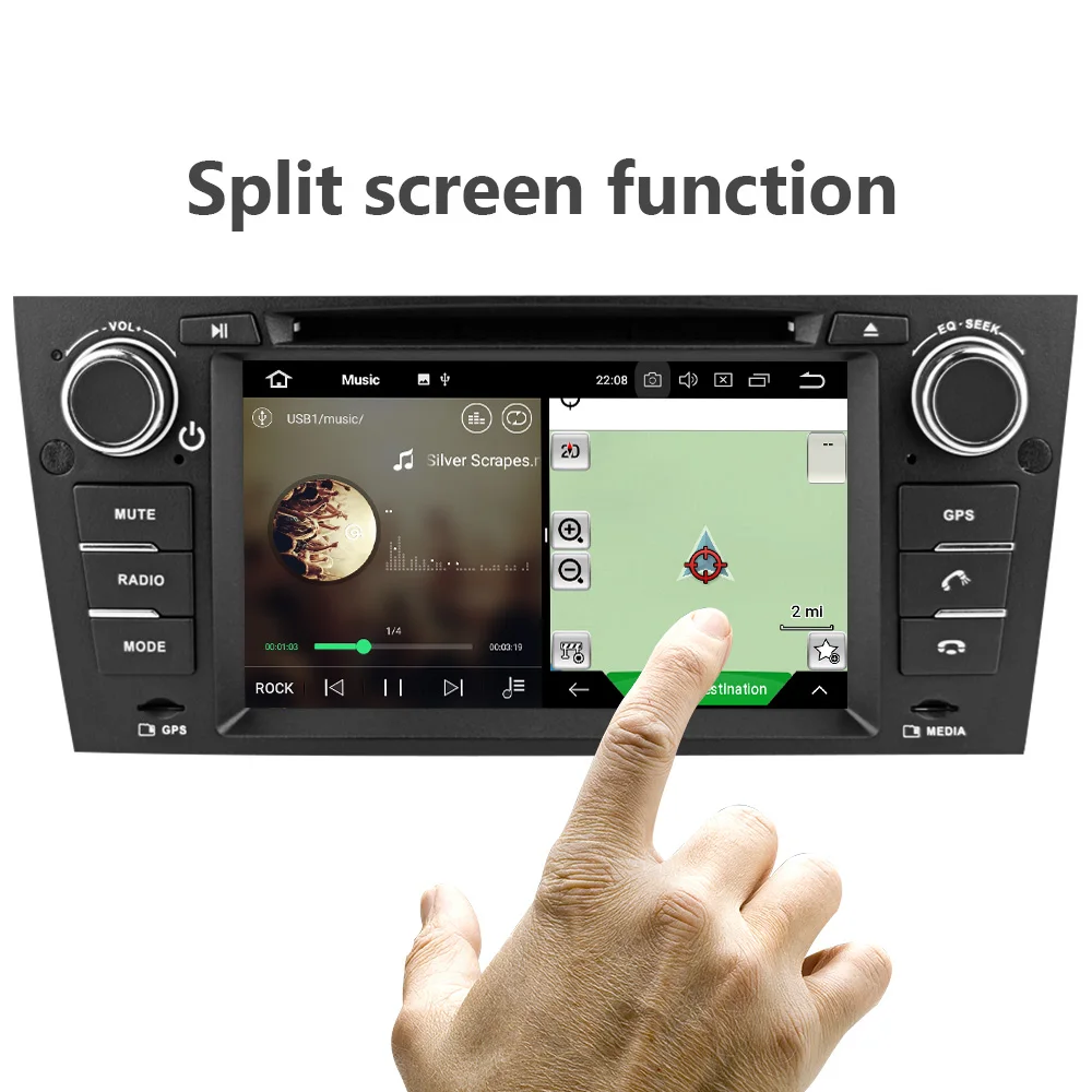 Eunavi Octa 8 ядерный 1 Din Android 9 0 автомобильный DVD для 3 серии BMW E90 E91 E92 E93 318 320 325 ручного