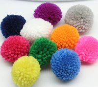 150pcs 35mm 40mm 1 5 inches yarn pom pom multi colour ethnic charms traditional supplies