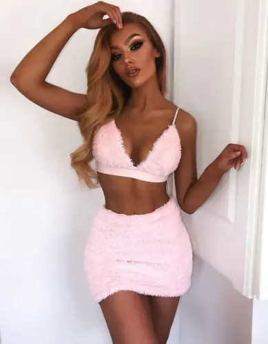 

Women Lady 2pcs Summer Slim Crop Tops Sleeveless Shirt Mini Pencil Skirt Party Bodycon Outfits Sets Women Clothing