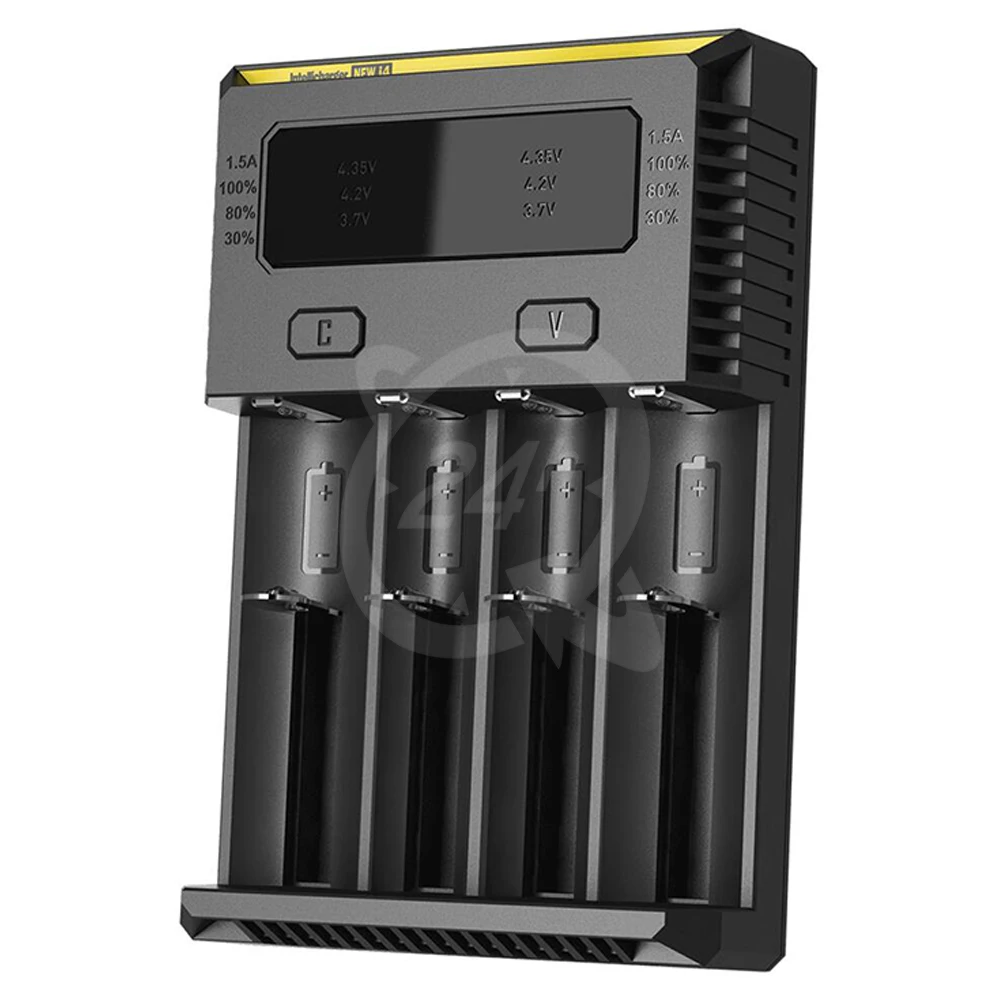 Бренд Nitecore I2 I4 Digi зарядное устройство lcd интеллектуальная схема Li-Ion для 26650 18650 18350 16340 14500 автомобильное зарядное устройство