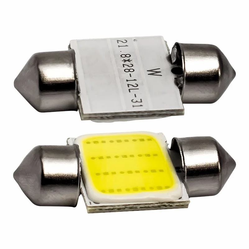 2pcs High Quality 31mm 36mm 39mm 41mm C3W C5W C10W COB LED Car Festoon Light Auto Interior Dome Lamp Reading Bulb White | Автомобили и