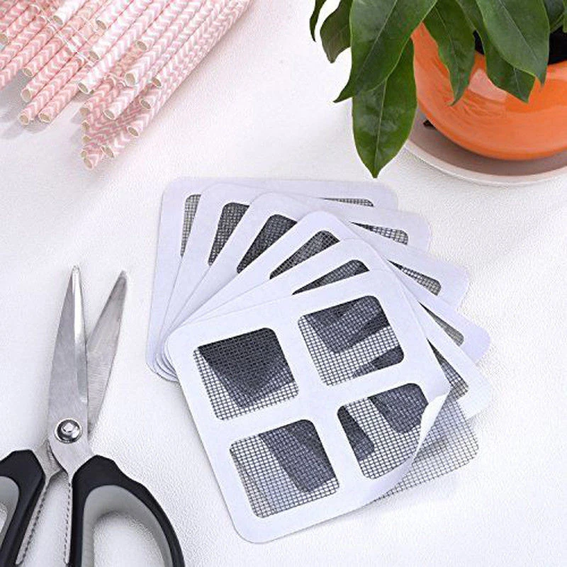 6Pcs Anti-Insect Fly Bug Mosquito Door Window Net Mesh Repair Screen Patch Kit 10X10cm New | Дом и сад