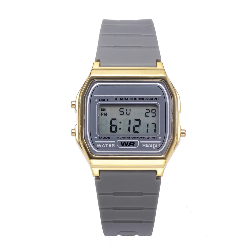 Мужские и женские часы reloj mujer цифровые водонепроницаемые электронные спортивные