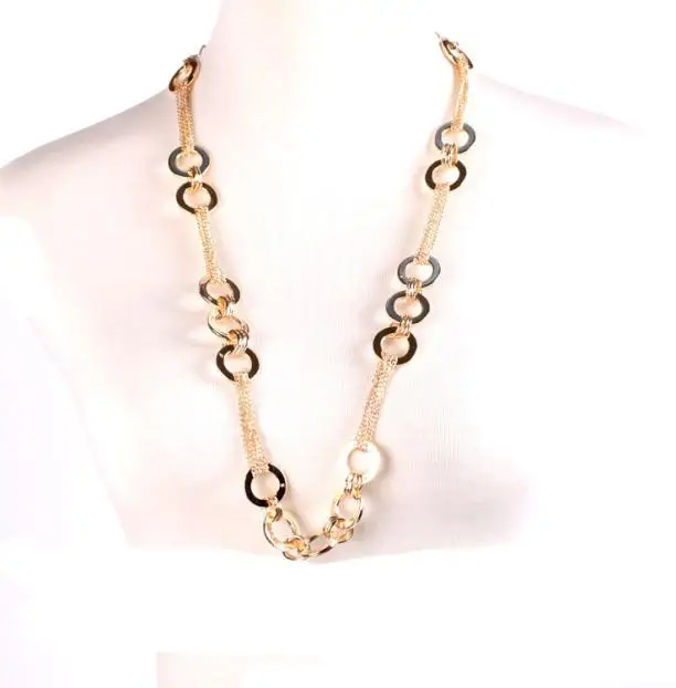 Модный металлический пояс с цепочкой для талии Позолоченный Пояс украшения