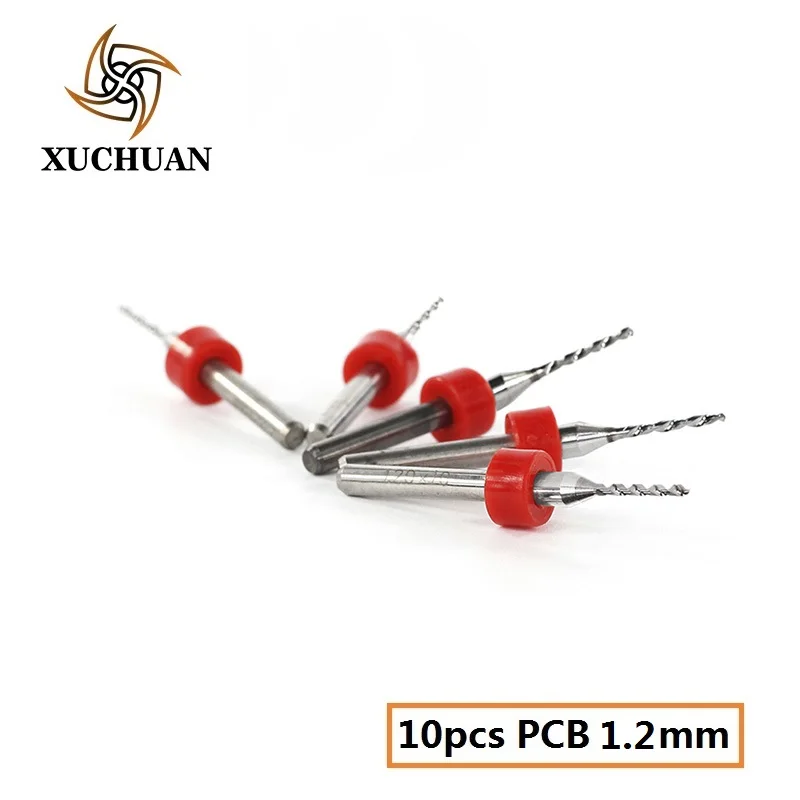 PCB1.2 10PCS 10 шт 0,6-1,5 мм микро PCB сверло для бурения печатной платы спиральное сверло твердосплавное PCB сверло набор - Цвет: PCB1.2 10PCS