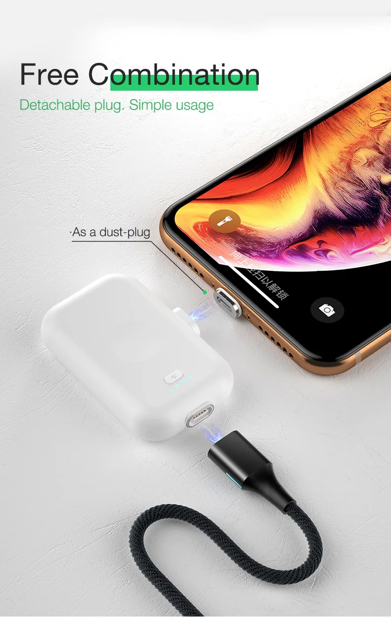 Cafele Мини Магнитный внешний аккумулятор для Xiaomi 9 8 iPhone X, магнитное портативное зарядное устройство для huawei P20 30 pro, внешний аккумулятор