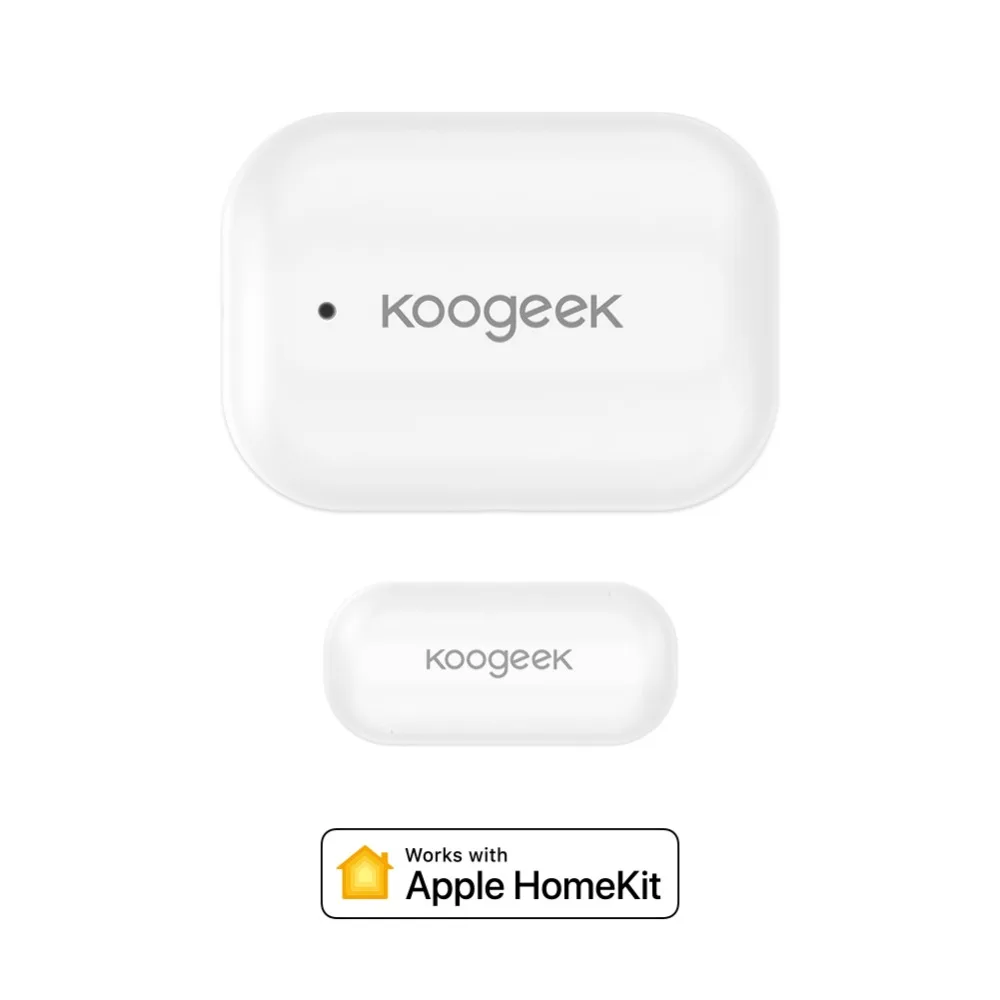 Белый датчик двери/окна работает с Apple HomeKit не требуется концентратор сменный аккумулятор удаленный доступ автоматический Trigge