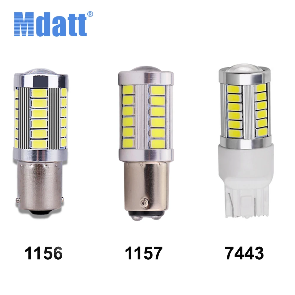 Mdatt 10 шт. 1156 BA15S P21W 5630 SMD светодиодный задний фонарь для автомобиля 12 в тормозной
