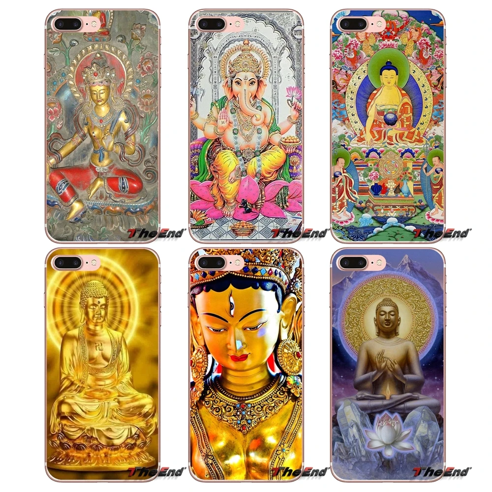 Будда Шакьямуни для iPhone X 4 4S 5 5S 5C SE 6 6S 7 8 Plus Samsung Galaxy J1 J3 J5 J7 A3 A5 2016 2017 прозрачный