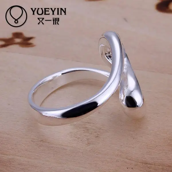 Оптовая продажа посеребренные обручальные кольца для женщин Свадебные