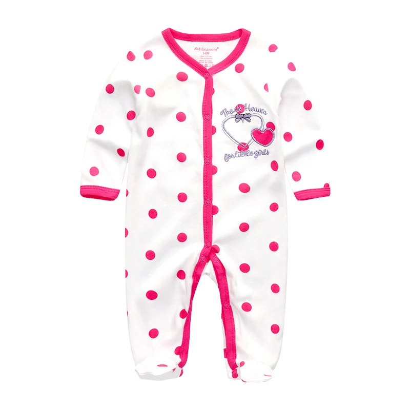 Baby Rompers1007 Детские комбинезоны для младенцев Одежда для маленьких девочек Roupas de bebe одежда с длинными рукавами для маленьких мальчиков верхняя одежда, Весенняя домашняя пижама - Цвет: Baby Rompers1007