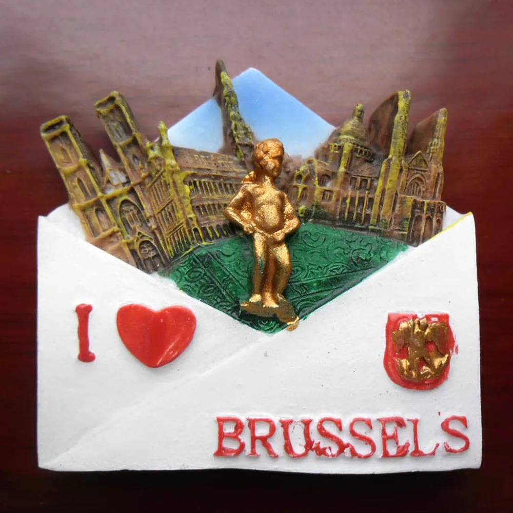 3D магниты на холодильник расписанные вручную брюсель манекен униформа Бельгии