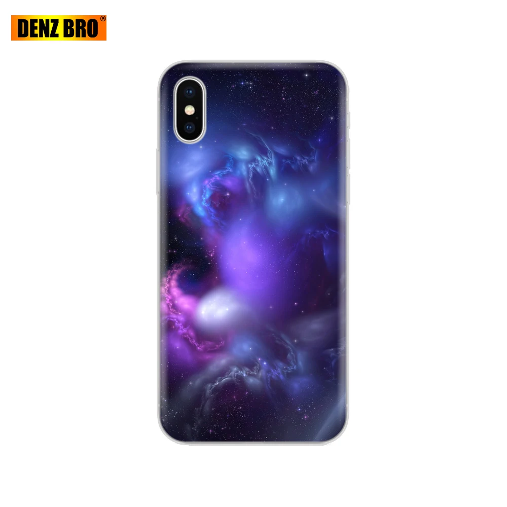 61855 Для iPhone 5 5S SE 6 6 S 7 8 Plus X 10 чехол для Capa iPhone 6 iPhone 6 S iPhone 5 силиконовый для galaxy Вселенная Небо красочный - Цвет: 61855