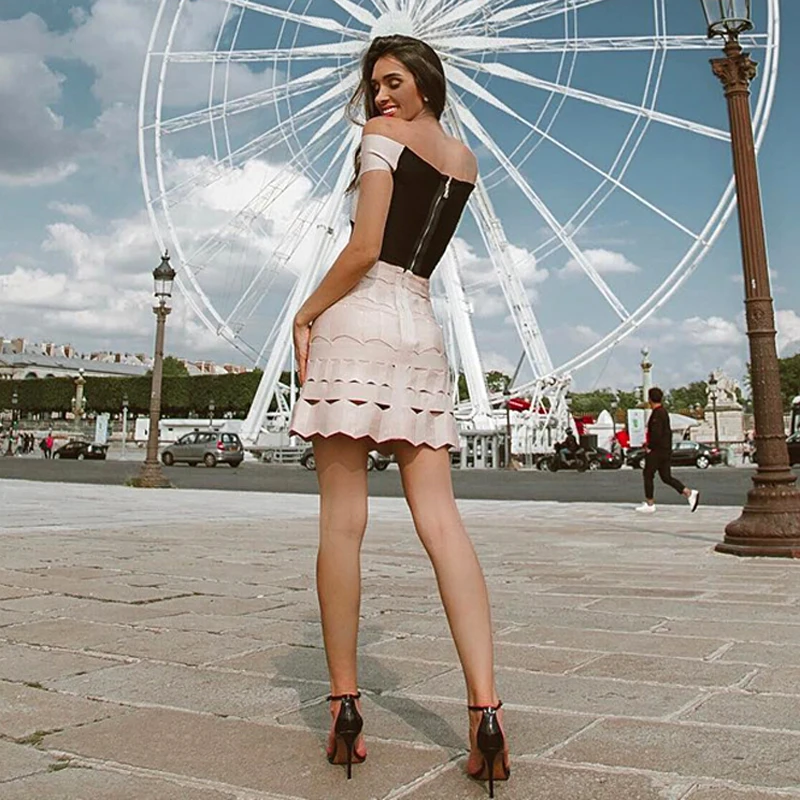 INDRESSME модное женское платье с открытыми плечами и вырезом лодочкой кружевной