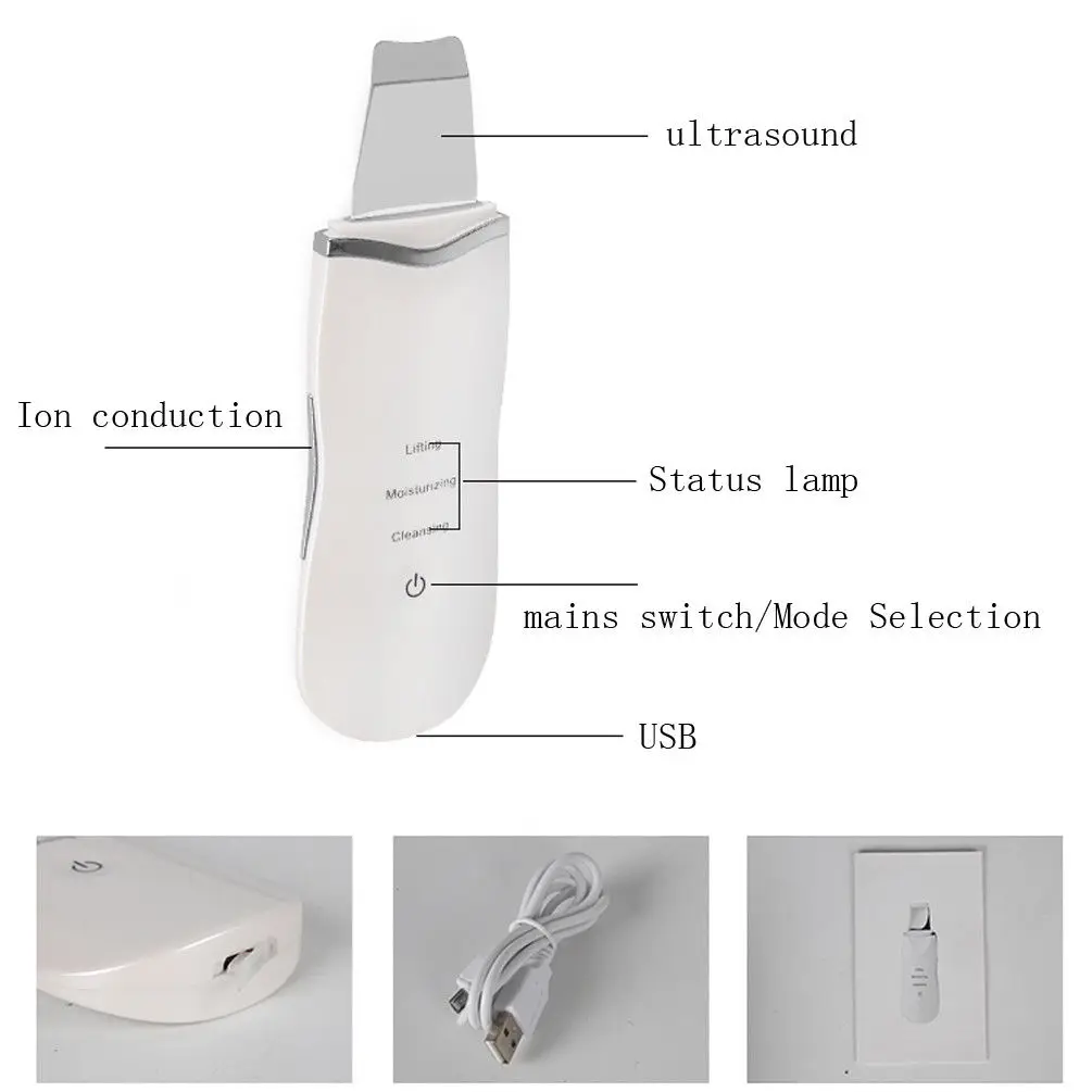 Ультразвуковой аппарат для глубокой чистки лица удаления с кожи загрязнений