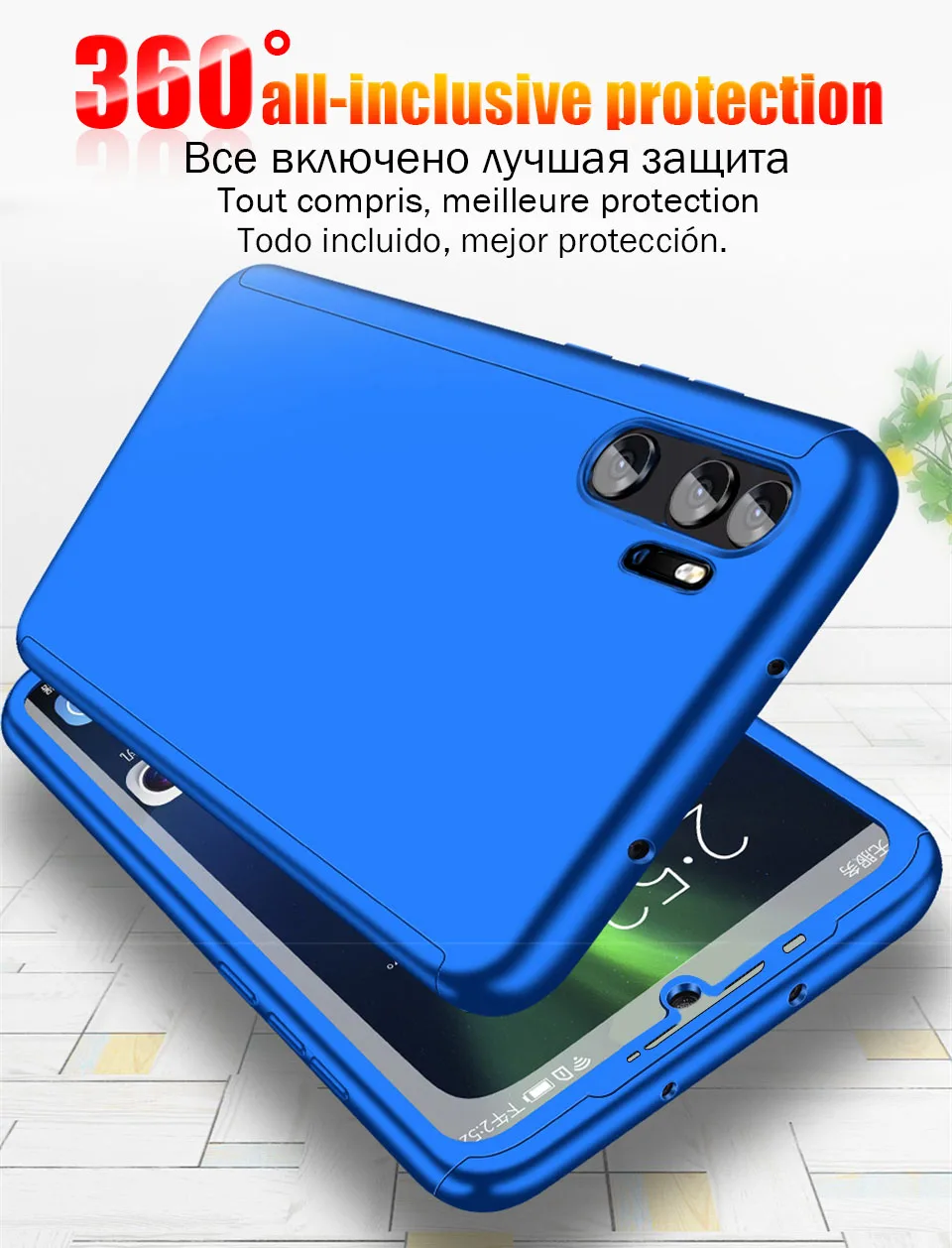 Роскошный 360 Полный Чехол чехол для телефона huawei Y5 Y9 Prime P Smart Z противоударный чехол для Honor 8S 8C 8X8 9 10 Lite Fund Capa